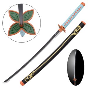 KATANA ORNAMENTALE CON ILLUMINAZIONE LED LAMA IN BAMBOO (ZS658BKGDWD-LS)