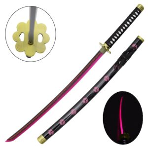 KATANA ORNAMENTALE CON ILLUMINAZIONE LED VERSIONE BAMBOO (ZS511-7GDWD-LS)